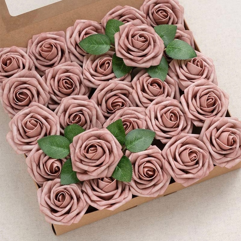Ling’s Moment, Dusty Rose Faux Roses